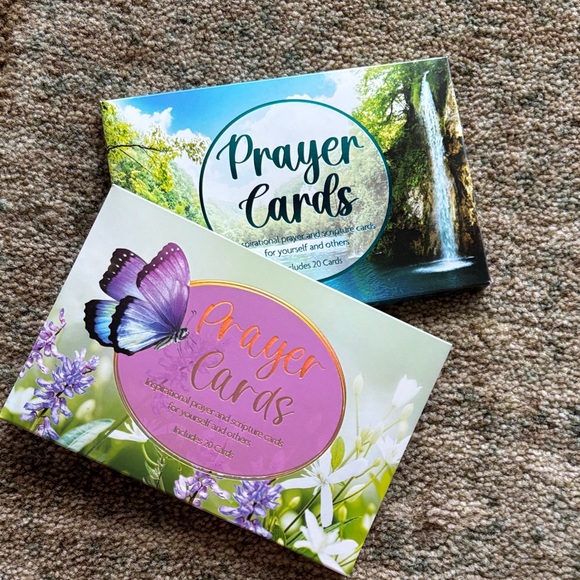 NWT 2 Boxes Prayer Cards with Nature and Butterfly Design - Picture 1 of 11
